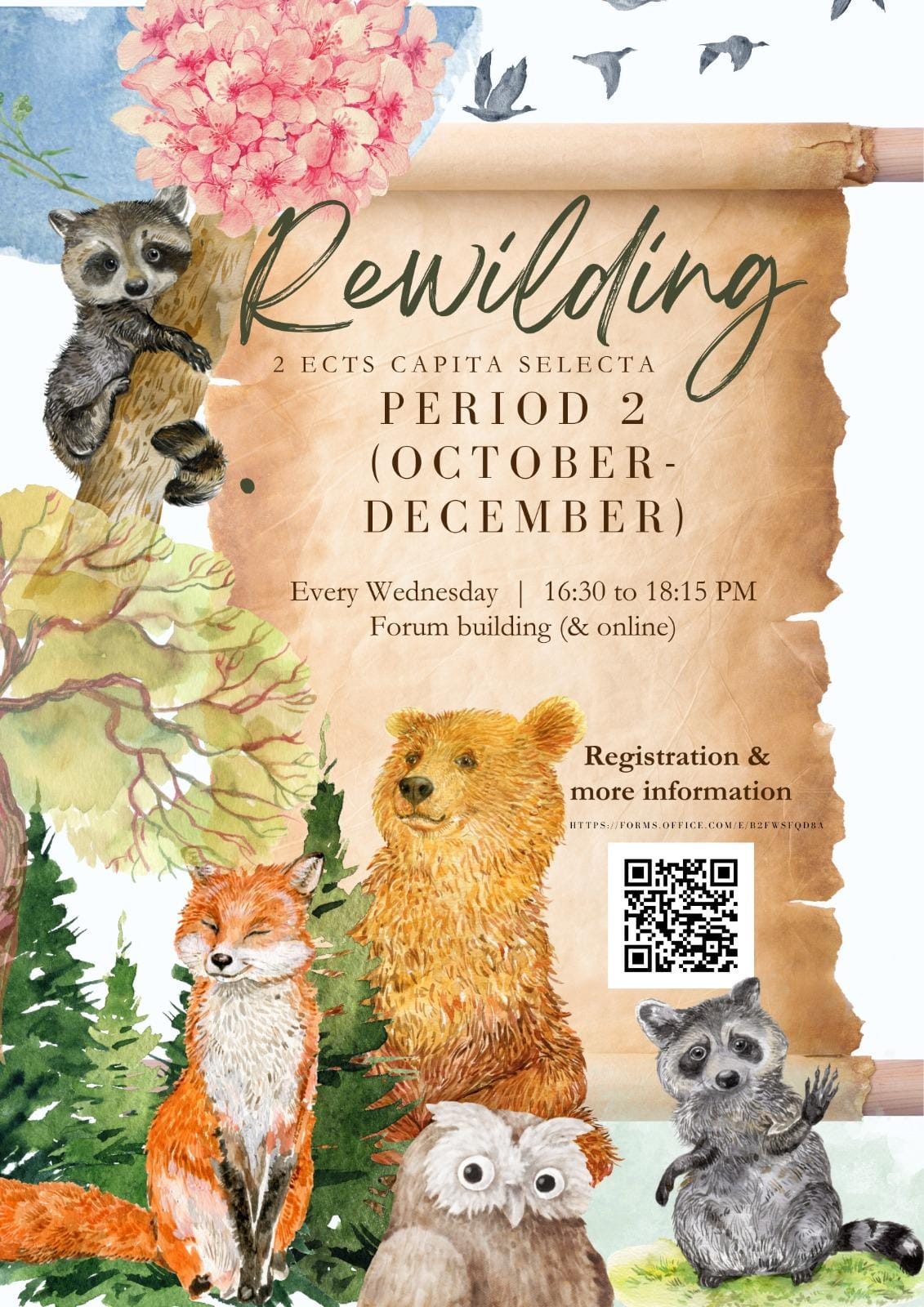 Poster Capita Selecta Rewilding oktober december 2025