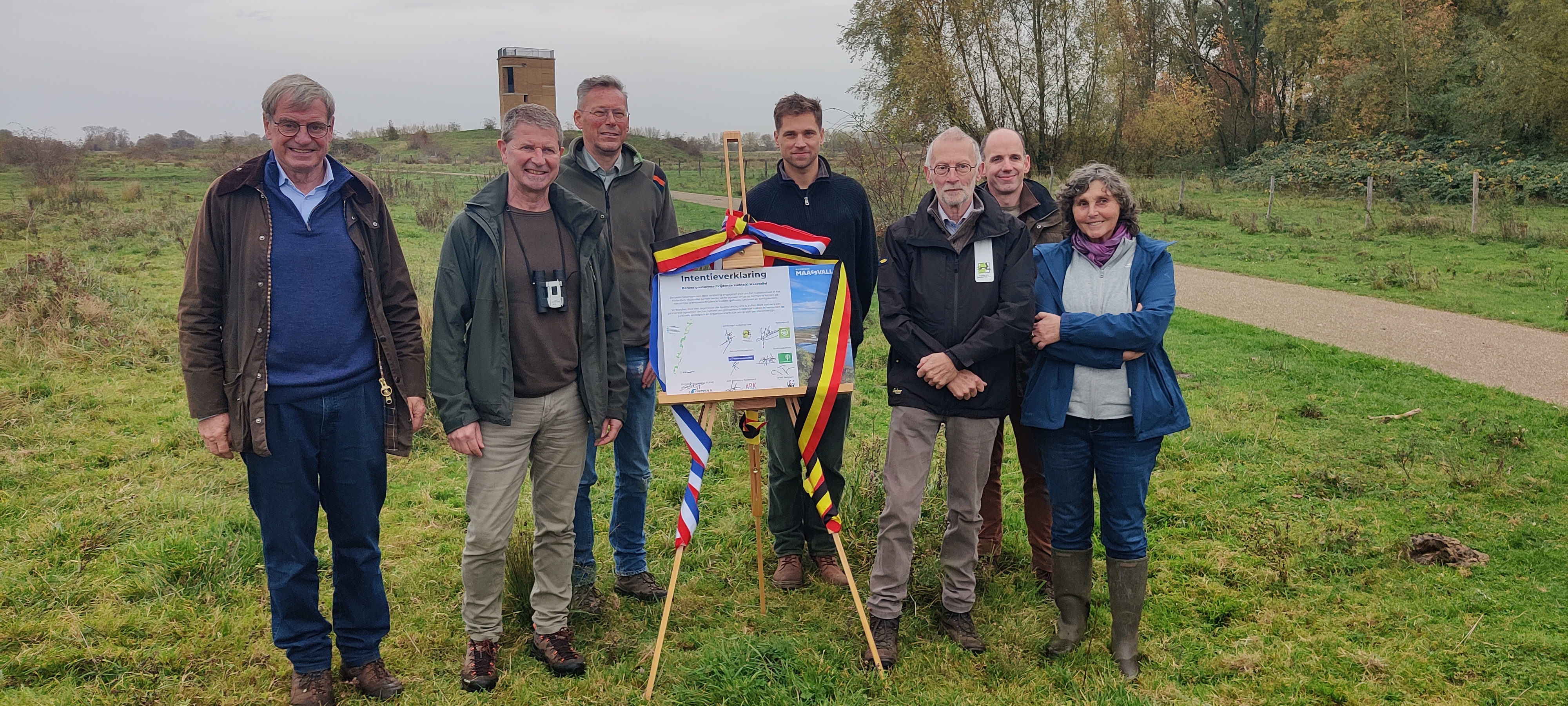 Nederlandse en Vlaamse natuurbeheerders in het Rivierpark Maasvallei intensiveren samenwerking