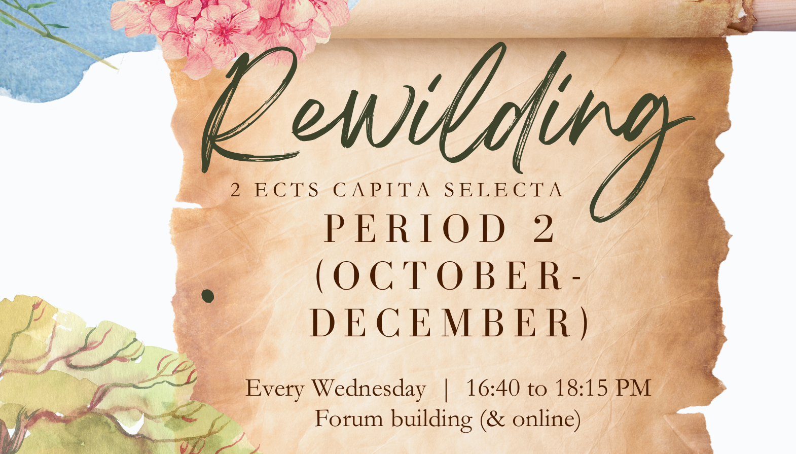 Detail van de poster Capita Selecta WUR NIOO-KNAW ARK