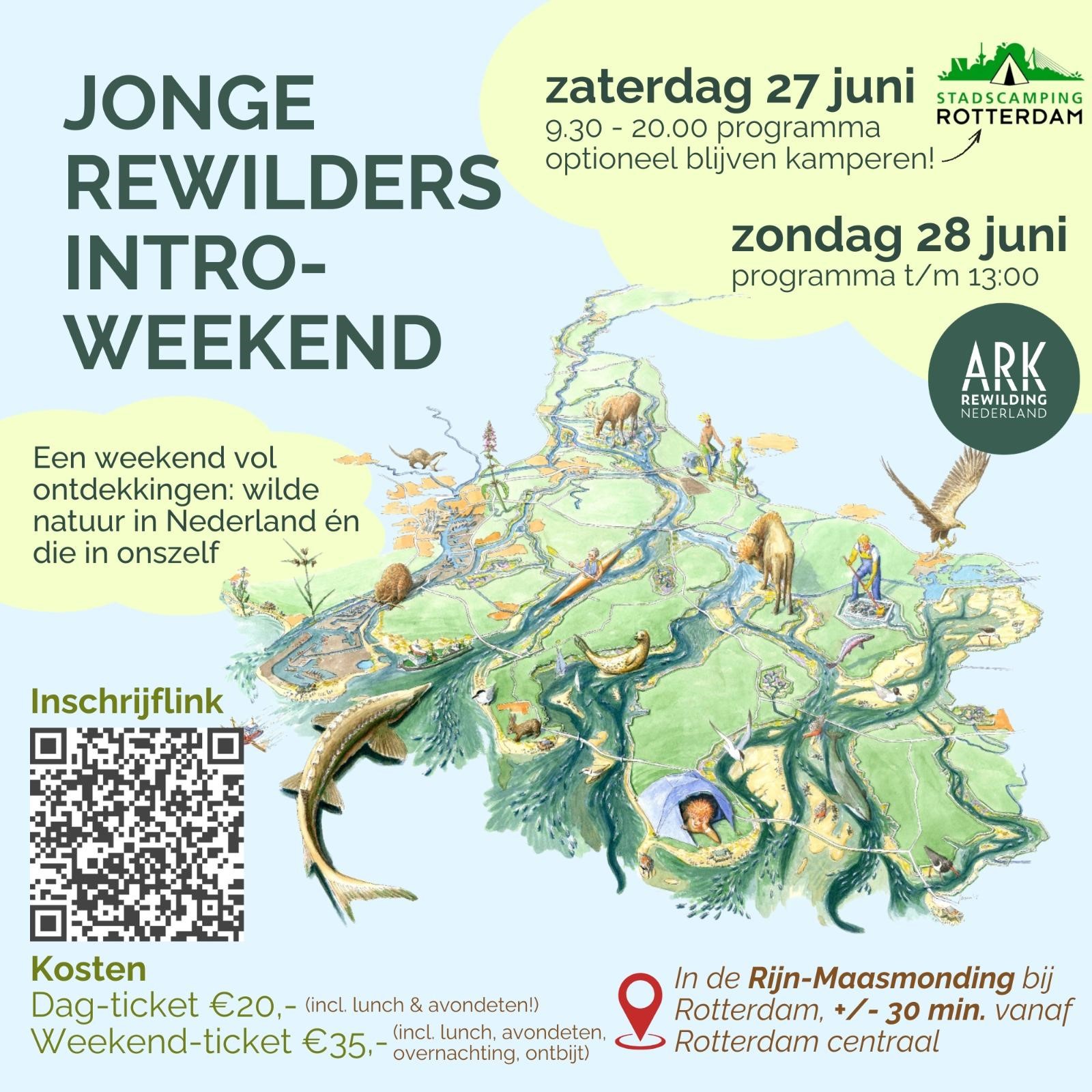 Jonge Rewilders Introweekend Rijn Maasmonding