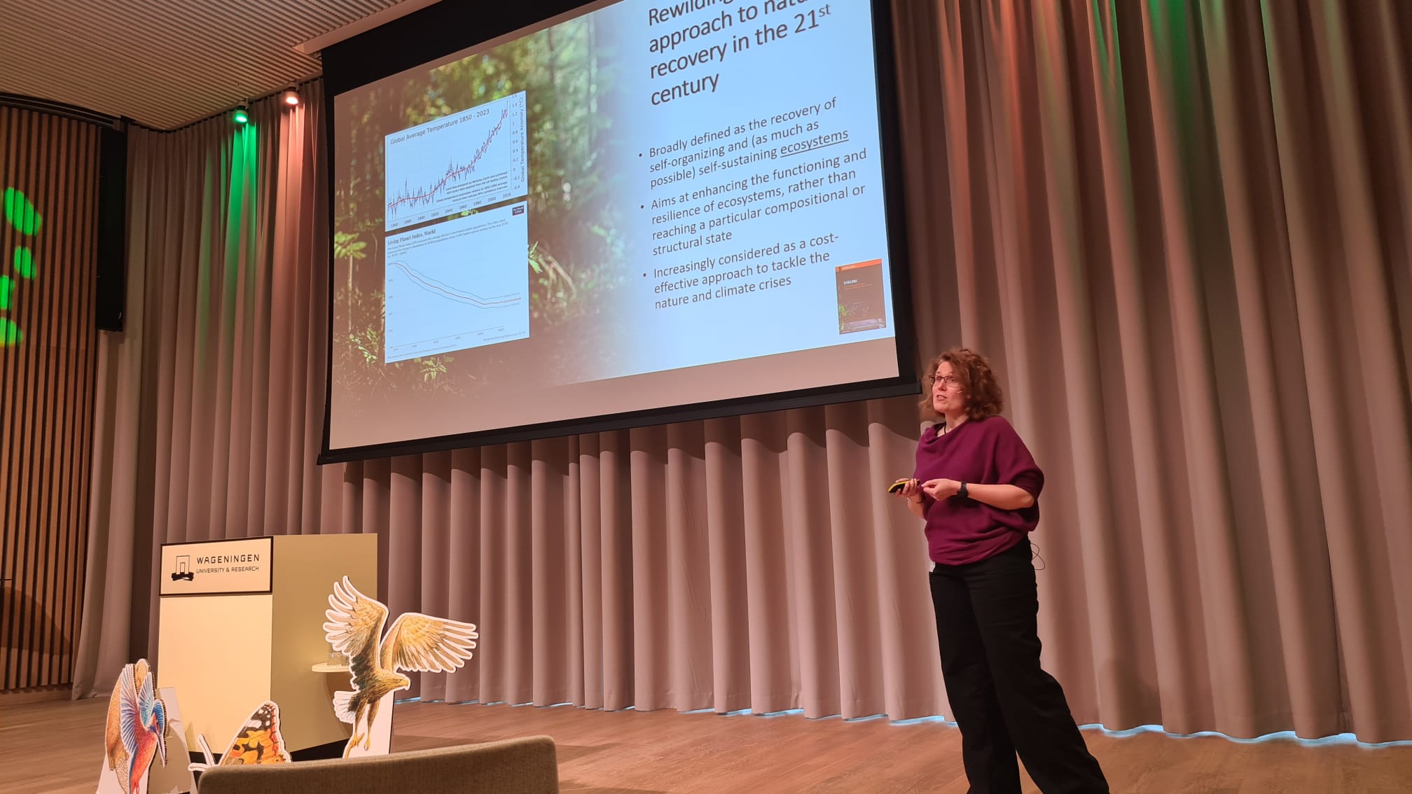 Nathalie Pettorelli liet zien hoe 'remote sensing' veranderingen in landschappen inzichtelijk maakt