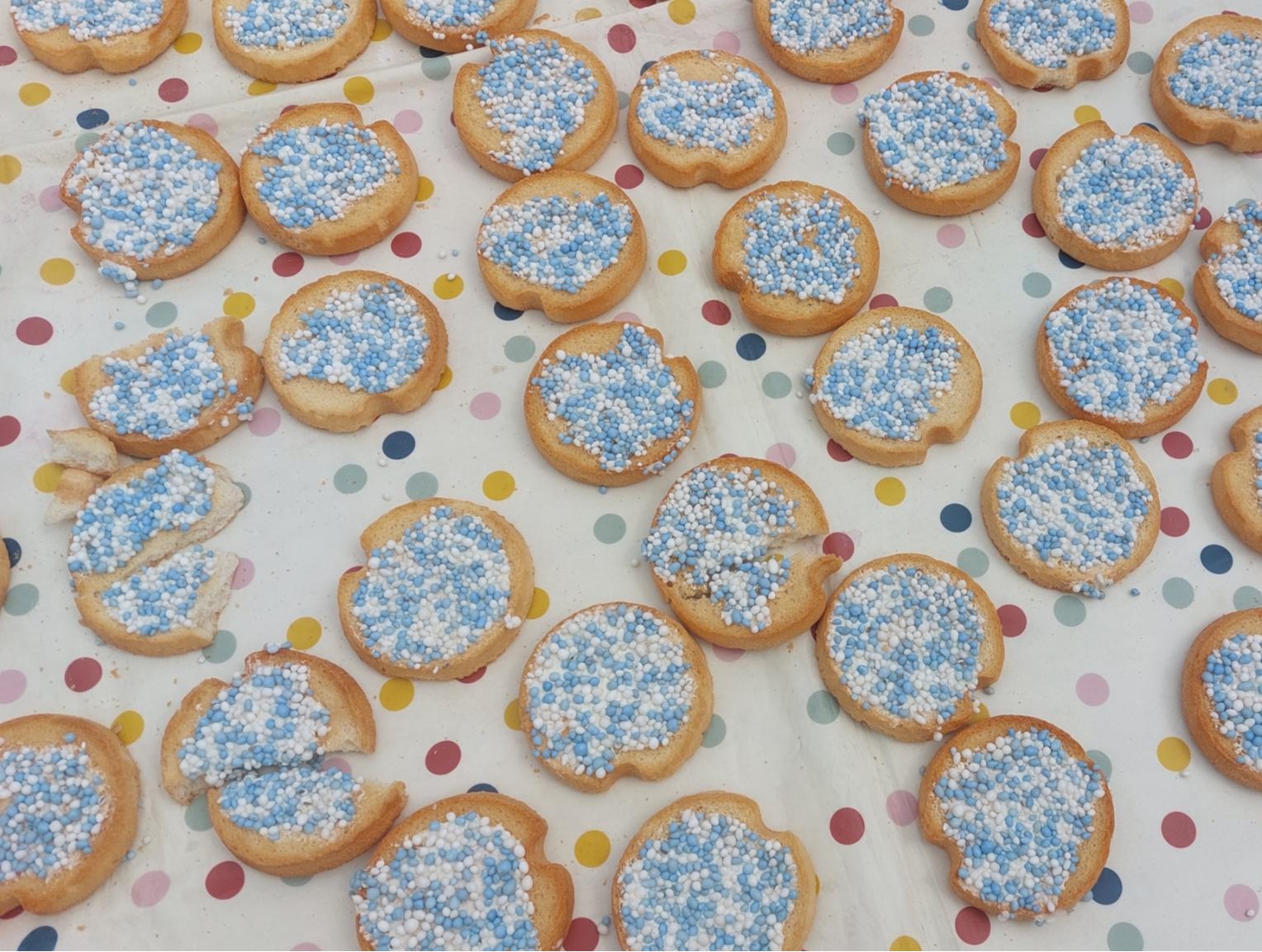Beschuit met muisjes