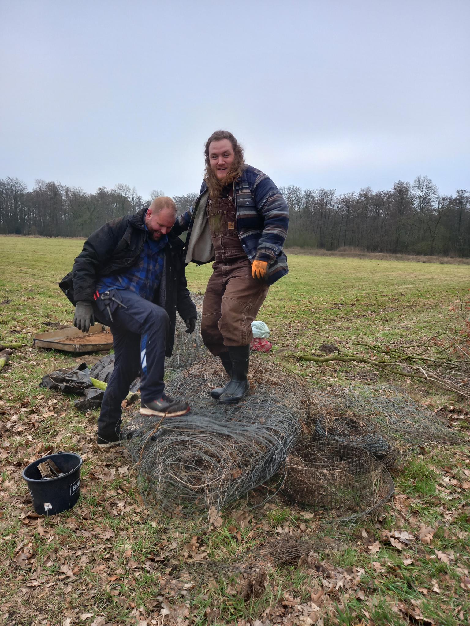 Jonge Rewilders onthekken in KempenBroek