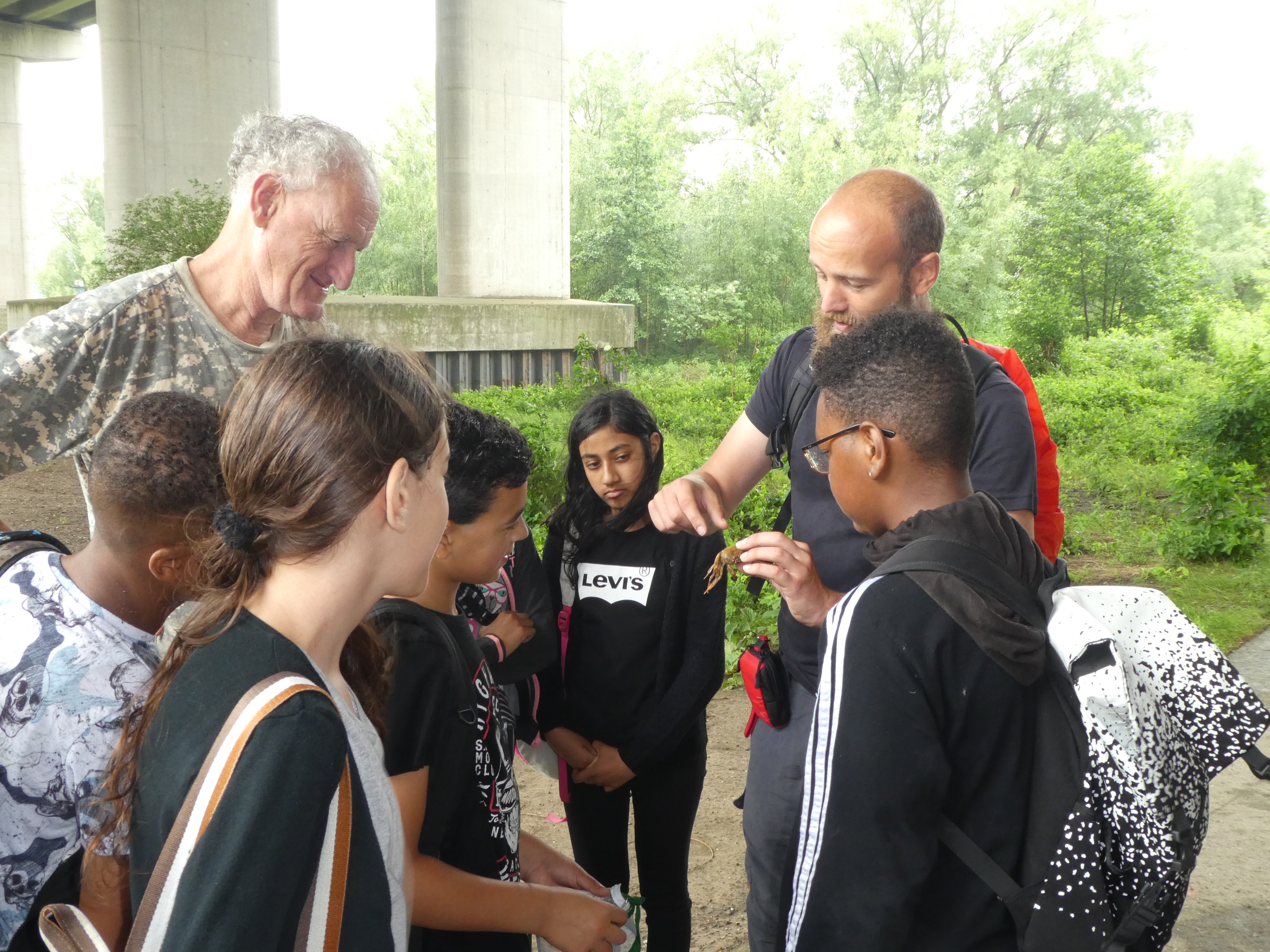 Viering 25 jaar ARK veldlessen op Eiland van Brienenoord