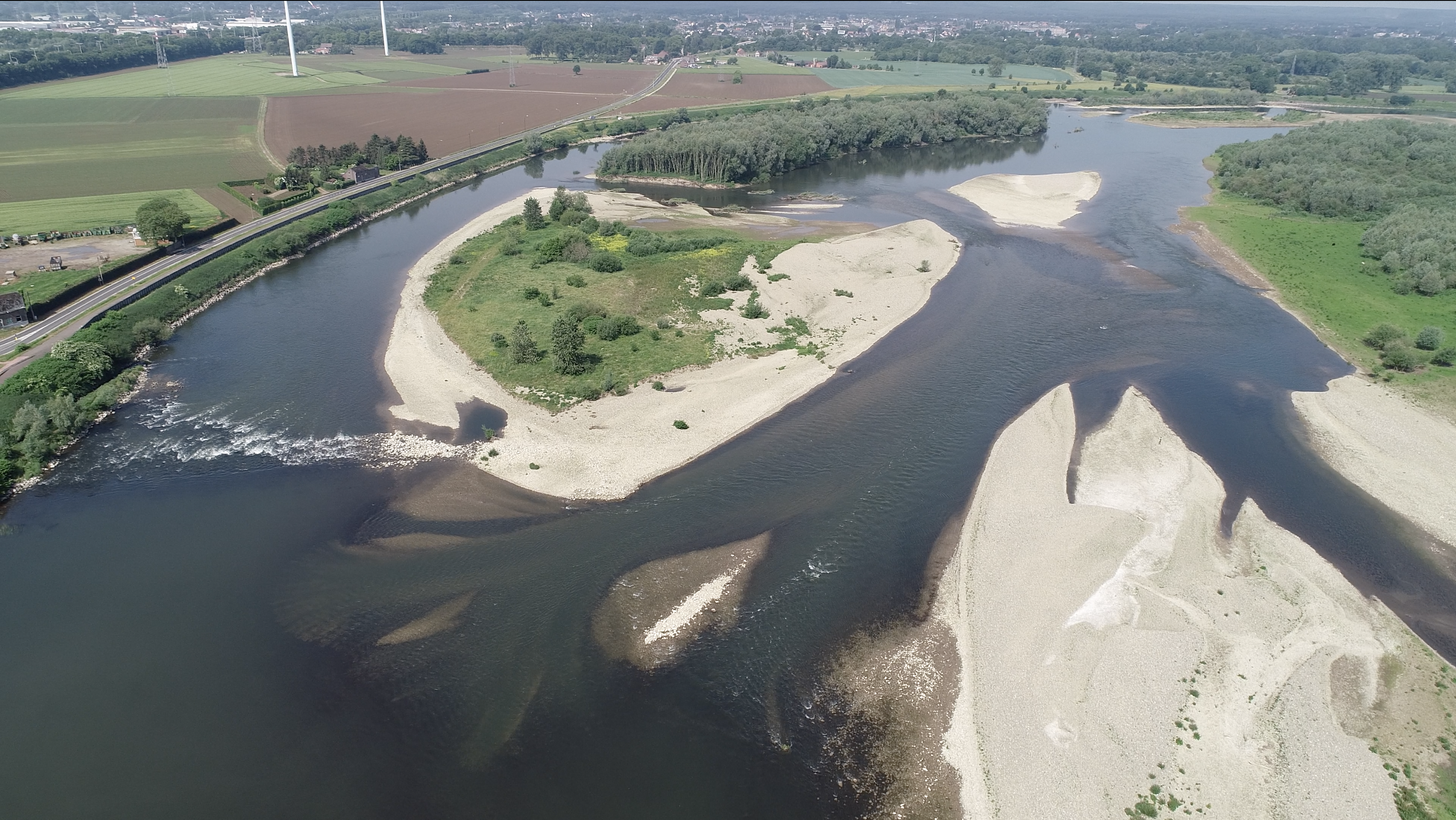 Grensmaas bij Meers, foto: Avisum 