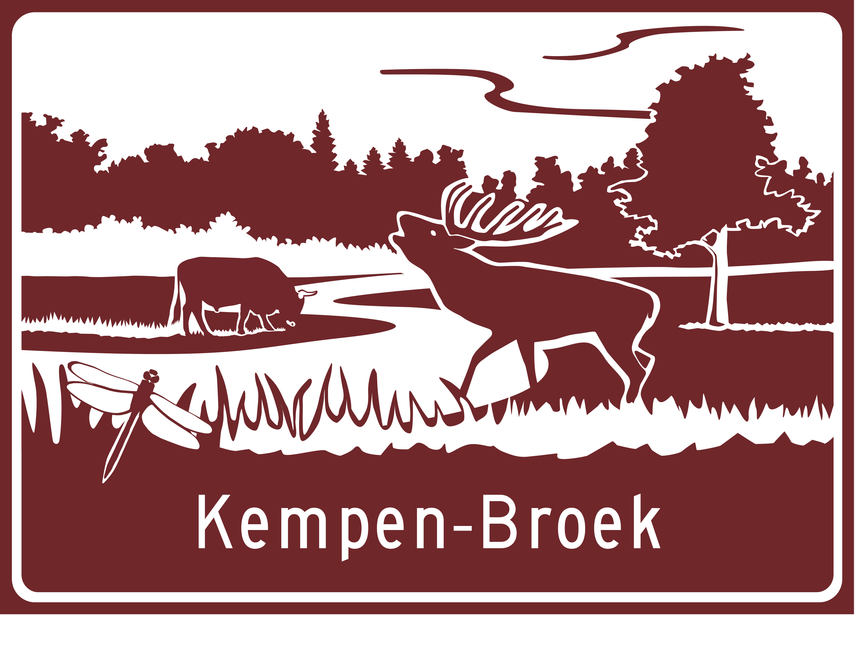 Toeristenbord ANWB A2 Kempen~Broek