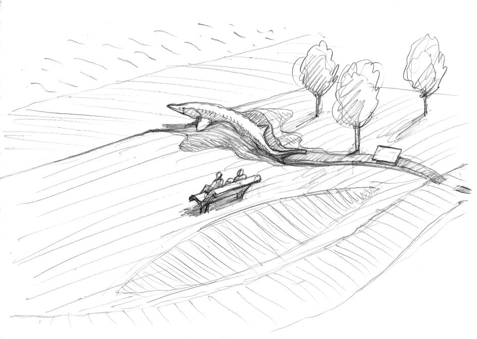 Ontwerpimpressie steurenstandbeeld