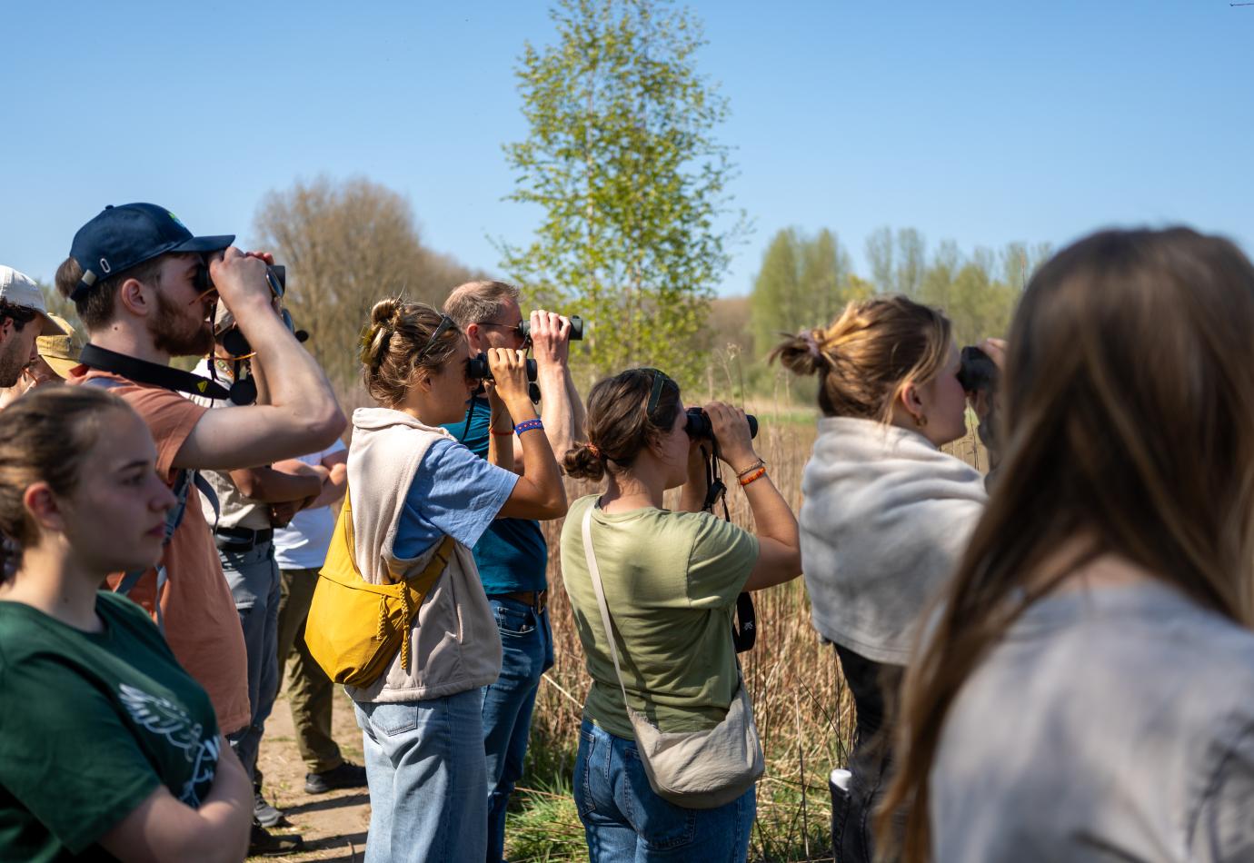 Jonge Rewilders tijdens het eerste introweekend in 2025