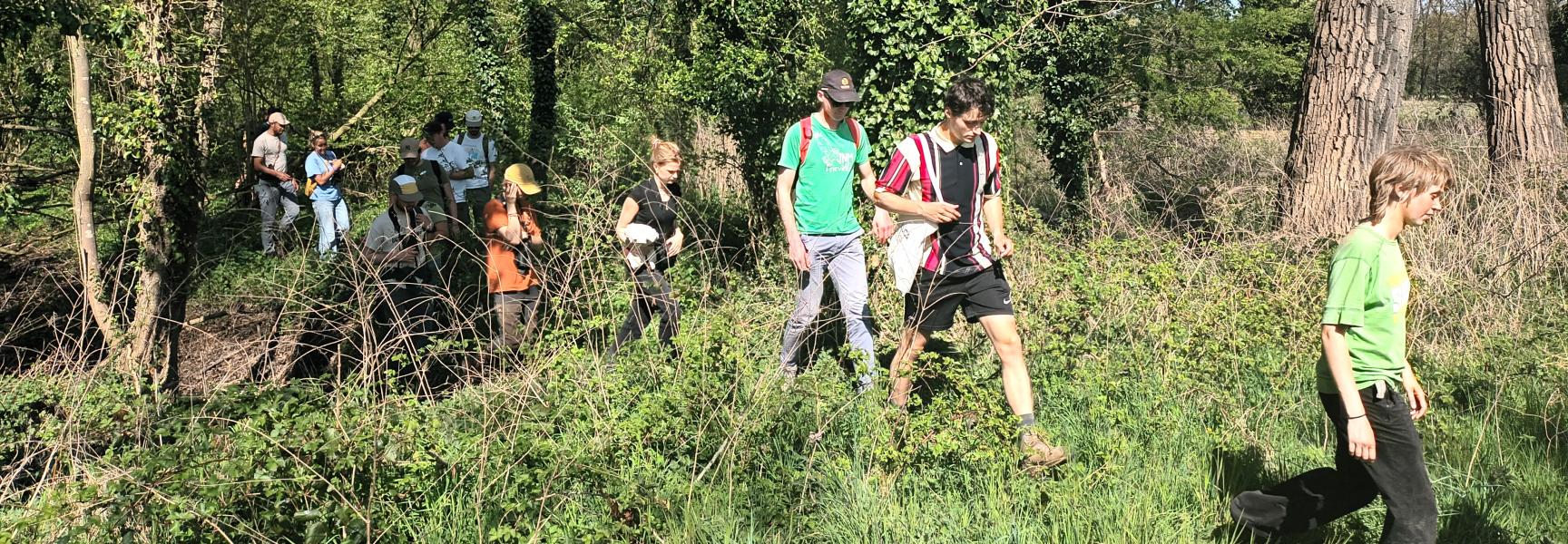 Jonge Rewilders in het Groene Woud