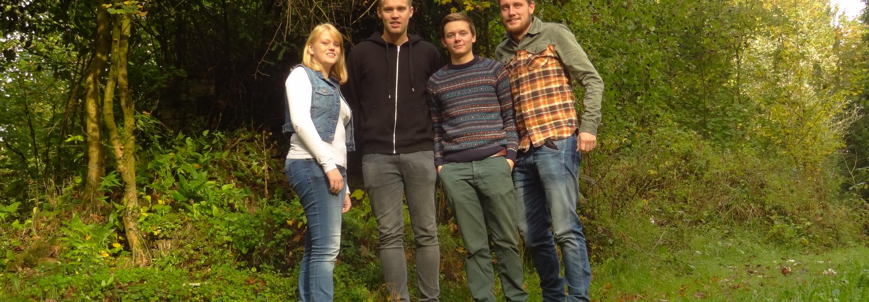 Studenten Bos en Natuurbeheer van de Hogeschool VHL