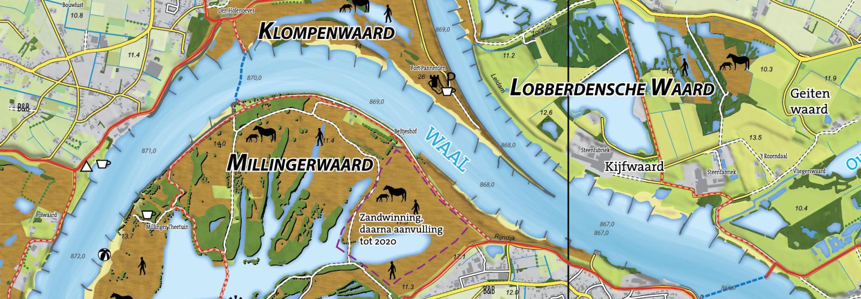 Wandel- en fietskaart Gelderse Poort