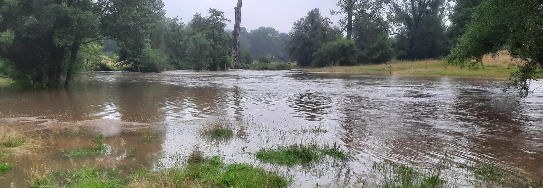 Hoogwater in het Geuldal