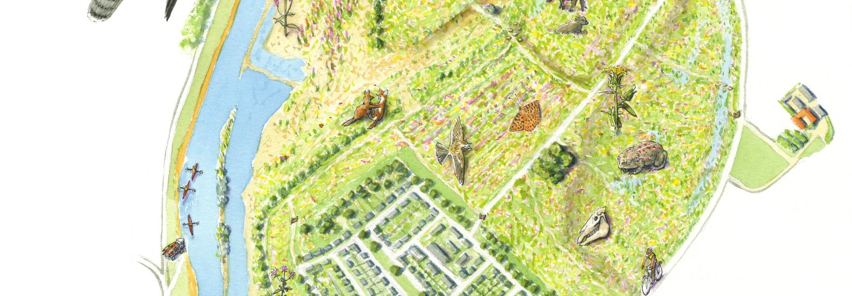 Struinkaart Grensmaas Borgharen