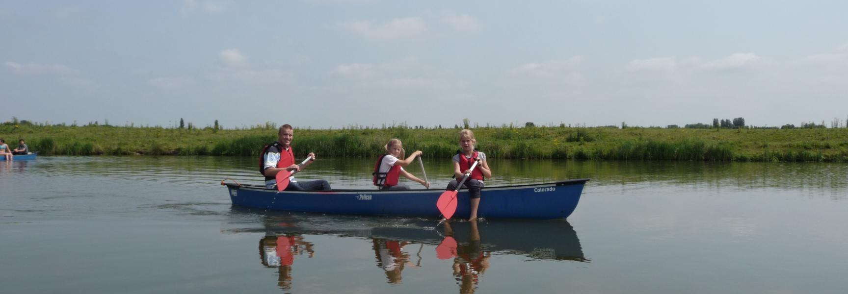 Kanotocht op het riviertje de Koedood