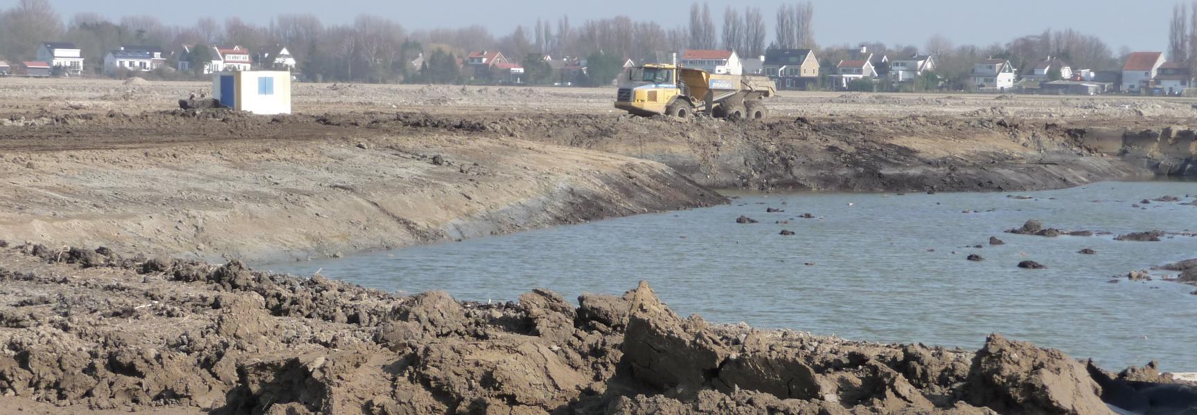 Graafwerkzaamheden in de Zuidpolder