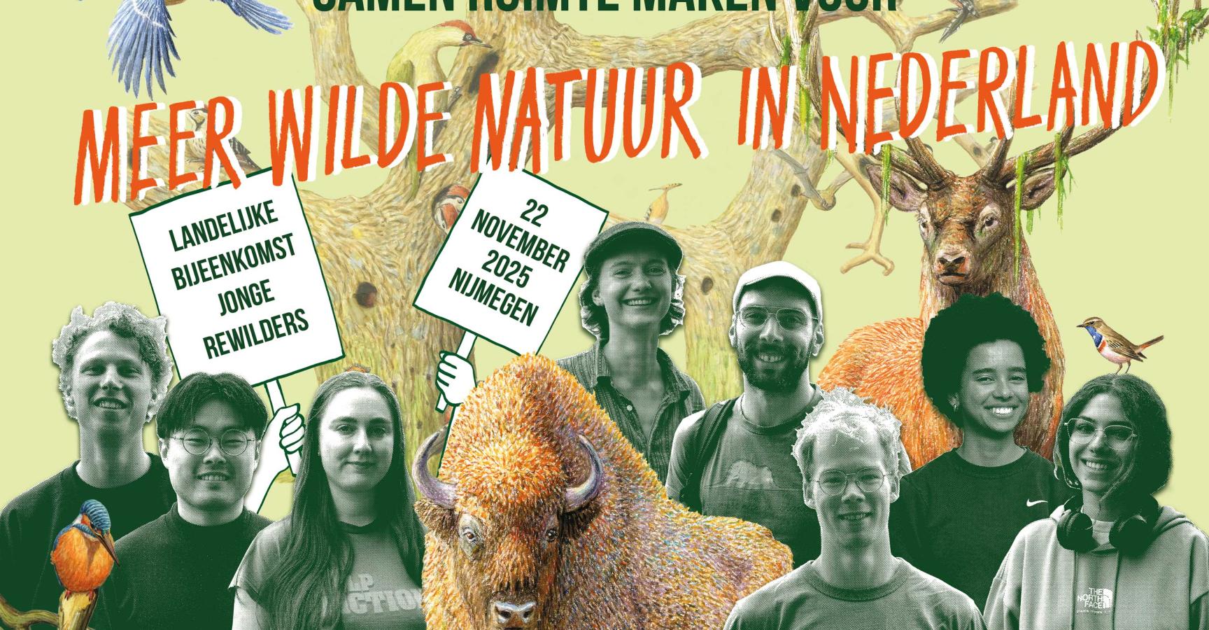 Banner landelijke jonge rewildersdag 22 november 2025
