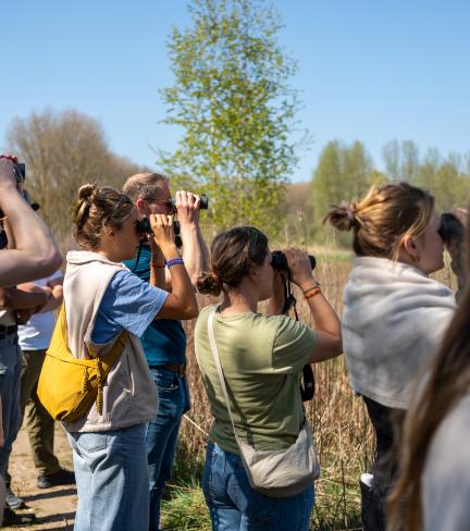 Jonge Rewilders tijdens het eerste introweekend in 2025