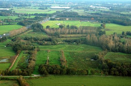 Het dal van de Beerze met een drone gefotografeerd
