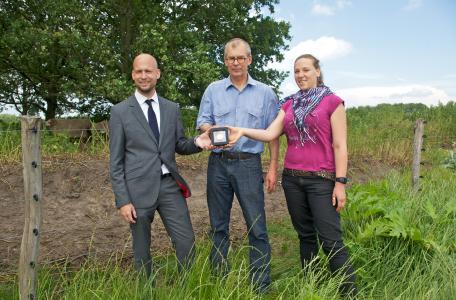 Uitreiking van de eerste wolvenmunt